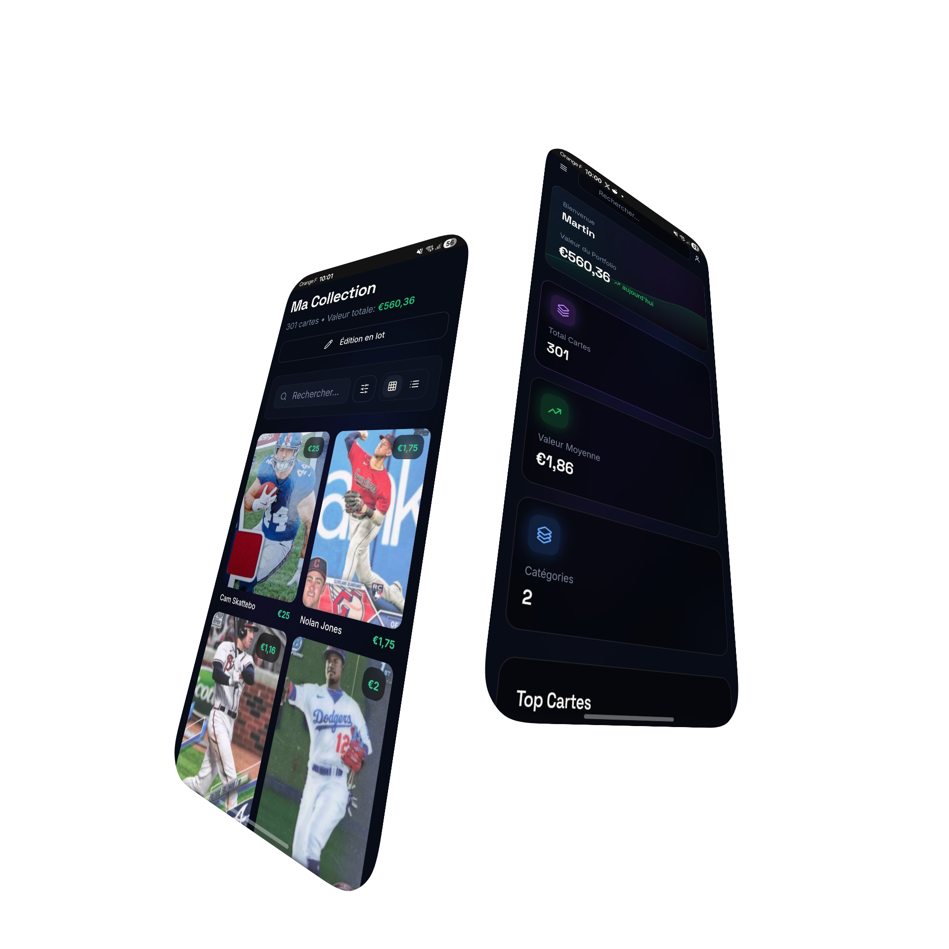 Card Scanner — Scanner IA de cartes sportives